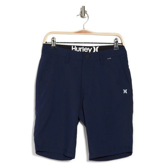 Hurley Navy Hybrid Walking Shorts 30 - Picture 3 of 9